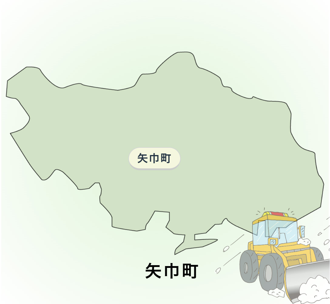 町内の除雪車両稼働状況マップ